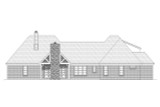 Craftsman House Plan - Pecan Trail 64855 - Rear Exterior