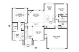 European House Plan - 64874 - 1st Floor Plan