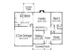 Traditional House Plan - 64900 - 1st Floor Plan