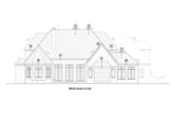 European House Plan - Barclay 65002 - Rear Exterior