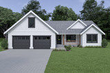 Craftsman House Plan - 65344 - Front Exterior