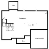 European House Plan - Southwood 65425 - Basement Floor Plan