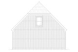 Colonial House Plan - Mossburg 65491 - Rear Exterior
