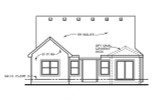 Cottage House Plan - 65692 - Rear Exterior