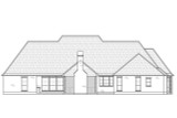 Secondary Image - Mediterranean House Plan - Cobblestone 65732 - Rear Exterior