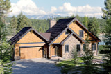Lodge Style House Plan - Wynstone 2 65814 - Front Exterior