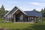 Secondary Image - Craftsman House Plan - Riverside 65939 - Rear Exterior