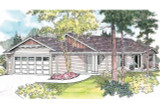 Cottage House Plan - Lindley 66053 - Front Exterior