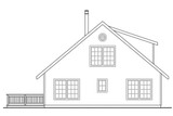Cottage House Plan - Cordell 66144 - Rear Exterior