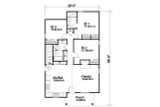 Cottage House Plan - 66255 - 1st Floor Plan