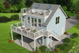 Secondary Image - Craftsman House Plan - 66293 - Rear Exterior