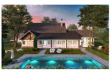Traditional House Plan - Castle Hill 66429 - Rear Exterior