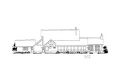 Traditional House Plan - Castle Hill 66429 - Rear Exterior