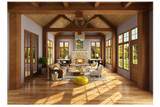 Secondary Image - Traditional House Plan - Castle Hill 66429 - Living Room