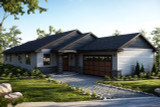 Ranch House Plan - Alton 66447 - Front Exterior