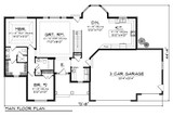 Ranch House Plan - 66460 - 1st Floor Plan