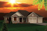 Ranch House Plan - 66460 - Front Exterior