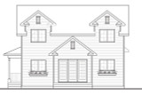 Secondary Image - Country House Plan - Houston 66533 - Rear Exterior