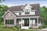 Country House Plan - Houston 66533 - Front Exterior