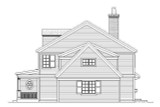 Colonial House Plan - Alexander 66589 - Right Exterior