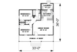 Classic House Plan - 66658 - 1st Floor Plan