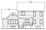 Secondary Image - Country House Plan - Marseille 2 66735 - Rear Exterior
