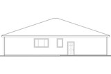 Prairie House Plan - Sahalie 66788 - Rear Exterior
