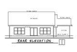 Secondary Image - Craftsman House Plan - Merlot Cottage 66982 - Rear Exterior