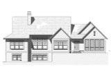 Traditional House Plan - Vickery 66984 - Rear Exterior