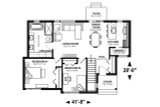 Modern House Plan - Debray 67023 - 1st Floor Plan