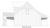 Traditional House Plan - Kinhawk Retreat 67065 - Rear Exterior