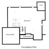 Craftsman House Plan - The Newfield 67185 - Basement Floor Plan