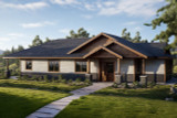 Ranch House Plan - Hopewell 67210 - Exterior Ranch House Plan - Hopewell 67210 - Exterior
