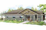 Ranch House Plan - Hopewell 67210 - Exterior Ranch House Plan - Hopewell 67210 - Exterior