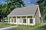 Secondary Image - Country House Plan - 67225 - Right Exterior