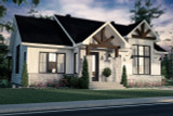 Farmhouse House Plan - Barrington 4 67230 - Front Exterior
