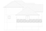 Traditional House Plan - Bell 67360 - Left Exterior