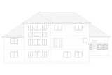 Traditional House Plan - Bell 67360 - Rear Exterior