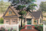 Secondary Image - Traditional House Plan - Journey's Edge 67481 - Front Exterior
