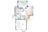 Traditional House Plan - Journey's Edge 67481 - 1st Floor Plan