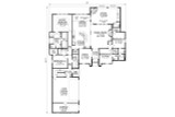 European House Plan - Georgetown 67497 - 1st Floor Plan