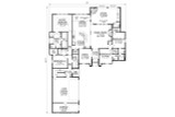 European House Plan - Georgetown 67497 - 1st Floor Plan