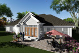 Ranch House Plan - 67515 - Rear Exterior