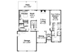 European House Plan - Wedgewood 67610 - 1st Floor Plan
