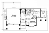 Southwest House Plan - Stratton 67669 - 1st Floor Plan