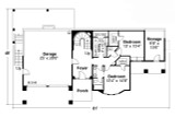 Southwest House Plan - Stratton 67669 - 1st Floor Plan
