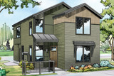 Modern House Plan - Merino 67676 - Front Exterior