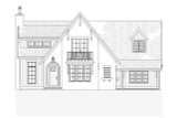 Tudor House Plan - Ada 67811 - Front Exterior