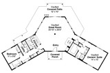 Ranch House Plan - Alder Creek 67857 - 1st Floor Plan