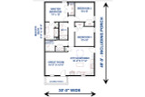 Cottage House Plan - 67966 - 1st Floor Plan